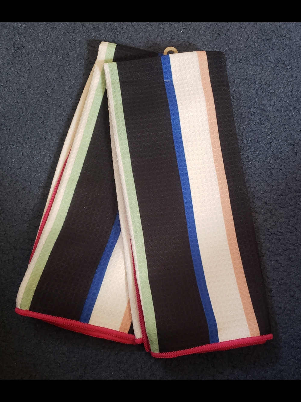 Room Essentials Kitchen Towels with Multicolor Stripe Accents - Set Of 2